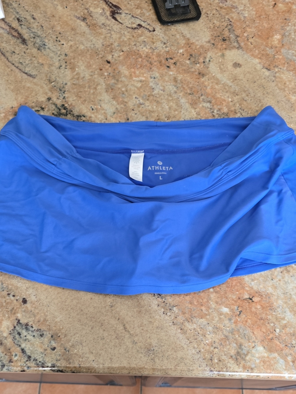 Athleta Royal Blue Performance Swim Skirt with Built-in Liner